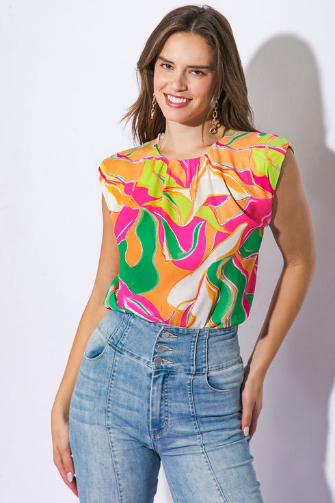 send-a-postcard-woven-top Flying Tomato-Sophia's Style-3
